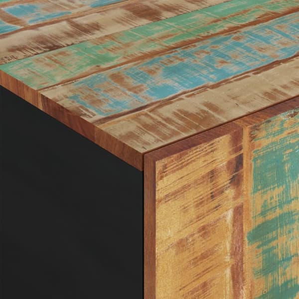 Soffbord 100x54x40 cm massivt återvunnet och konstruerat trä