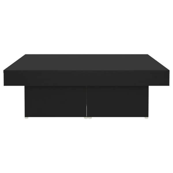 Soffbord svart 90x90x28 cm konstruerat trä