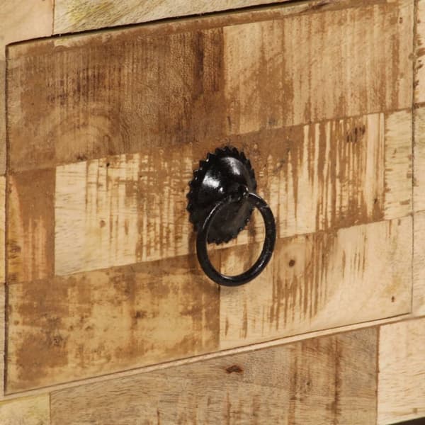 Soffbord massivt mangoträ 80x40x35 cm
