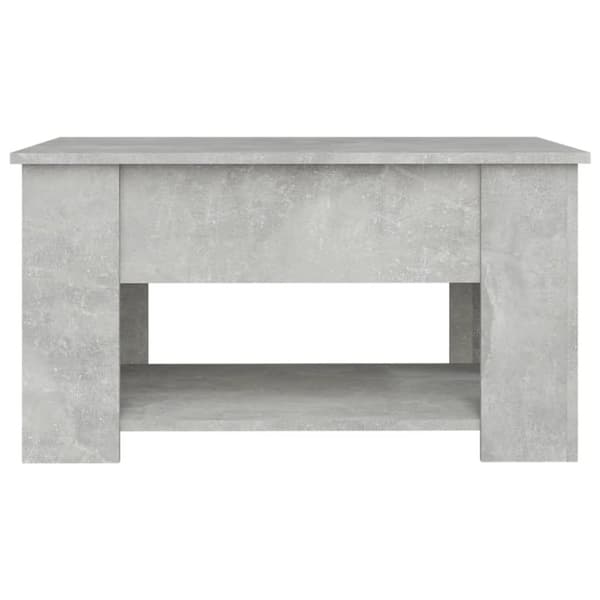 Soffbord betonggrå 79x49x41 cm konstruerat trä