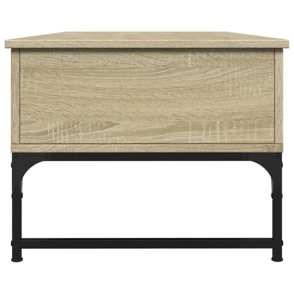 Soffbord sonoma-ek 100x50x40 cm konstruerat trä och metall