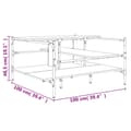 Miniatyrbillede 10 af 10: sofabord 100x100x48,5 cm konstrueret træ sonoma-eg