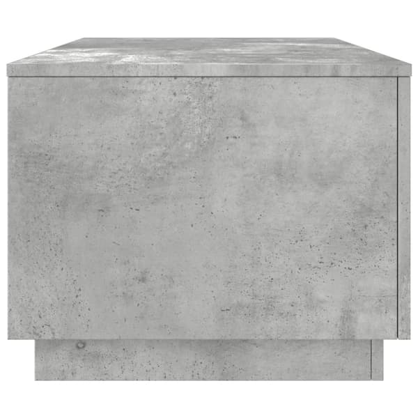 Soffbord med LED betonggrå 90x50x40 cm