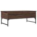 Miniatyrbillede 7 af 10: sofabord 100x50x40 cm konstrueret træ og metal brunt eg