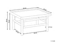 Miniatyrbillede 3 af 5: Udendørs Sofabord Bambus Træ Lounge Bord Udendørs Lavt Træbord til Haven Loungebord til Terrasse Havesofabord