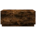 Miniatyrbillede 7 af 11: vidaXL sofabord med LED-lys 90x50x40 cm røget egetræsfarve