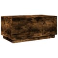 Miniatyrbillede 9 af 11: vidaXL sofabord med LED-lys 90x50x40 cm røget egetræsfarve