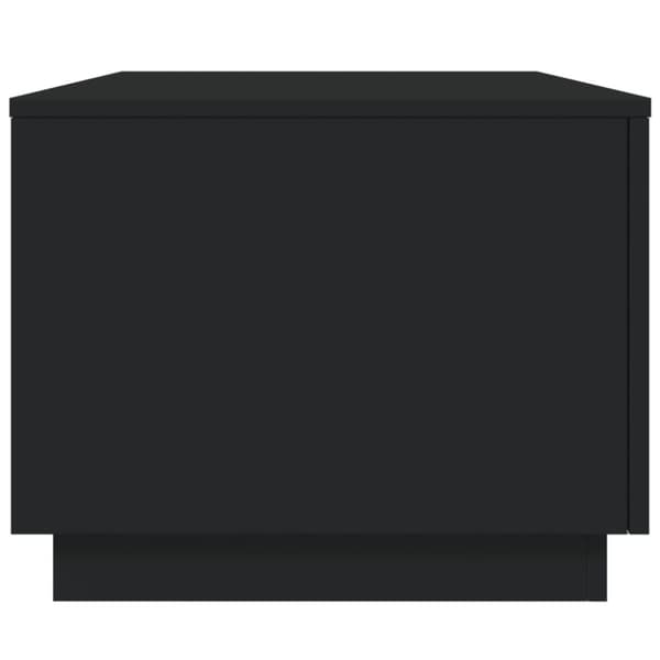vidaXL Soffbord med LED svart 90x50x40 cm