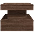 Miniatyrbild 8 av 11: vidaXL Soffbord med LED brun ek 90x50x40 cm