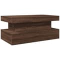 Miniatyrbild 9 av 11: vidaXL Soffbord med LED brun ek 90x50x40 cm