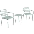 Miniatyrbillede 1 af 6: Rootz Havemøbelsæt - Balkon Bistrosæt - 2-delt - Sammenfoldelig - Moderne Design - Sofabord - Stål - Grøn - 51 x 58 x 78 cm