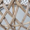 Miniatyrbillede 4 af 7: Rootz Sofabord - Sidebord - Havebord - Boho Design - Glasplade - PE Rattan - Naturlig - Lysebrun - 45 cm x 45 cm x 52 cm