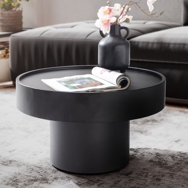 Rootz Modern Design -sohvapöytä - Pyöreä pöytä - Sienen muotoinen - Käsintehty - Liukumista estävät nupit - Korkeussäädettävät nupit - Jauhemaalattu r