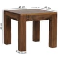 Miniatyrbild 4 av 7: Rootz Solid Wood Soffbord - Vardagsrumsbord - Sheesham Wood - Handgjorda - Unik design - 45cm x 40cm x 45cm