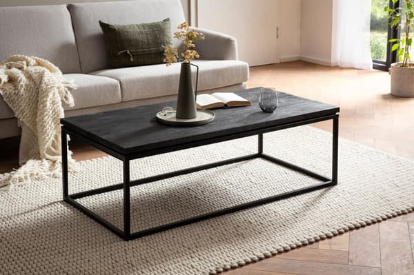 Rootz Modern Design -sohvapöytä - Suorakaiteen muotoinen pöytä - Käsintehty - Ainutlaatuinen - Luonnonpuun syyt - 120cm x 60cm x 40cm - Mango massiivi
