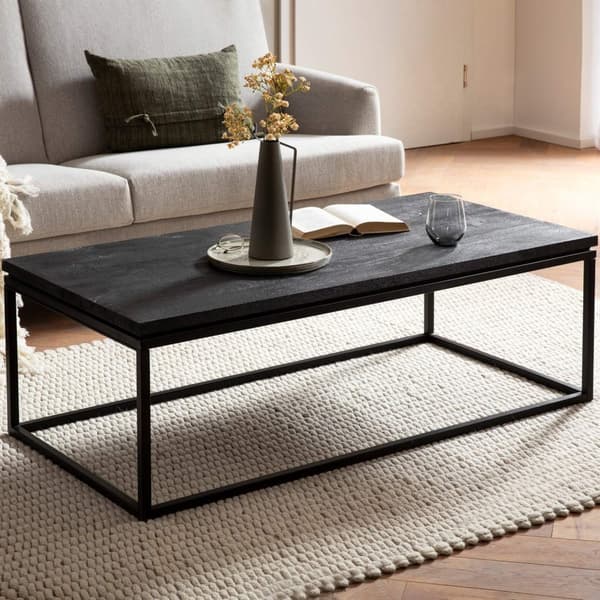 Rootz Modern Design -sohvapöytä - Suorakaiteen muotoinen pöytä - Käsintehty - Ainutlaatuinen - Luonnonpuun syyt - 120cm x 60cm x 40cm - Mango massiivi