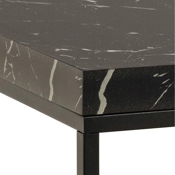 Barossa soffbord 60cm marmor look svart.