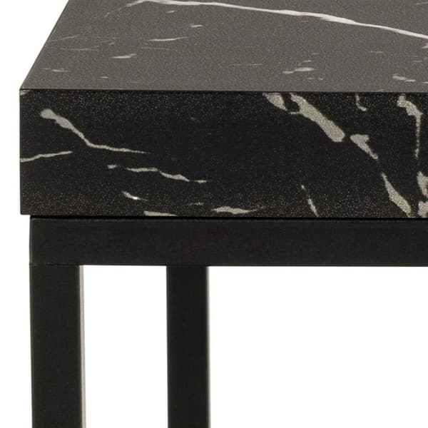 Barossa sofabord 40cm marmor dekor svart.
