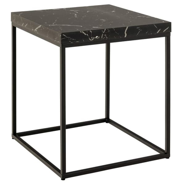 Barossa sofabord 40cm marmor dekor svart.