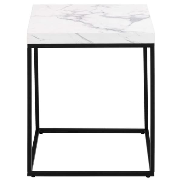 Barossa sofabord 40cm marmor dekor hvit.