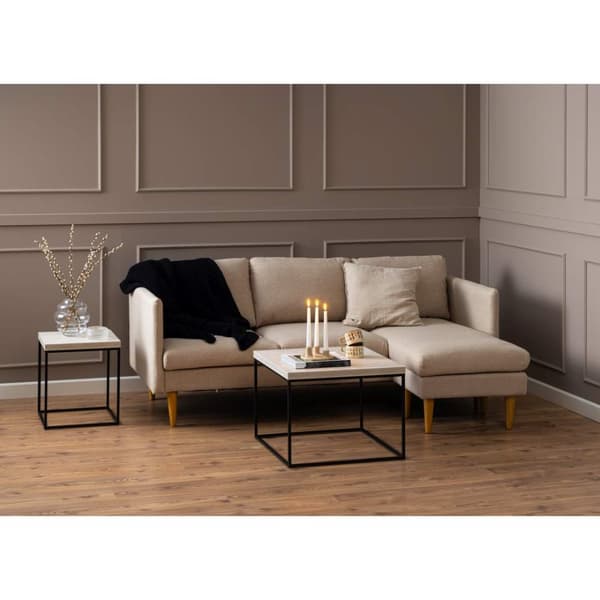 Barossa sofabord 60cm beige.