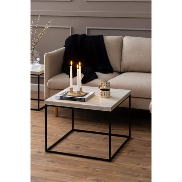 Barossa sofabord 60cm beige.