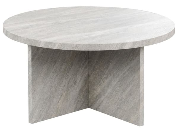 Sofabord Grå MDF stenlignende finér steneffekt 80 x 80 cm Klassisk moderne design stue
