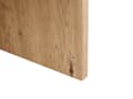 Miniatyrbillede 7 af 7: Sidebord lyst træ med træ effekt 55 x 42 cm rundt X-base moderne stil stue opholdsrum