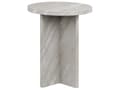 Miniatyrbillede 5 af 8: Sidebord grå beton med steneffekt 55 x 42 cm rundt X-base moderne stil stue opholdsrum