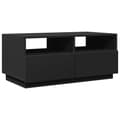 Miniatyrbillede 3 af 11: vidaXL sofabord med LED-lys 90x49x40 cm sort
