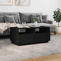Miniatyrbillede 4 af 11: vidaXL sofabord med LED-lys 90x49x40 cm sort