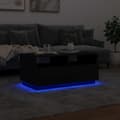 Miniatyrbillede 5 af 11: vidaXL sofabord med LED-lys 90x49x40 cm sort
