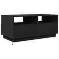 Miniatyrbillede 9 af 11: vidaXL sofabord med LED-lys 90x49x40 cm sort