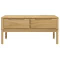Miniatyrbillede 4 af 10: vidaXL sofabord FLORO 99x55,5x45 cm massivt fyrretræ gyldenbrun