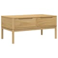 Miniatyrbillede 1 af 10: vidaXL sofabord FLORO 99x55,5x45 cm massivt fyrretræ gyldenbrun