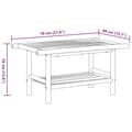 Miniatyrbillede 7 af 8: vidaXL sofabord 70x40x35 cm bambus