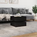 Miniatyrbillede 4 af 11: vidaXL sofabord med LED-lys 50x50x40 cm sort