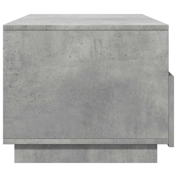 vidaXL sofabord med LED-lys 90x49x40 cm betongrå