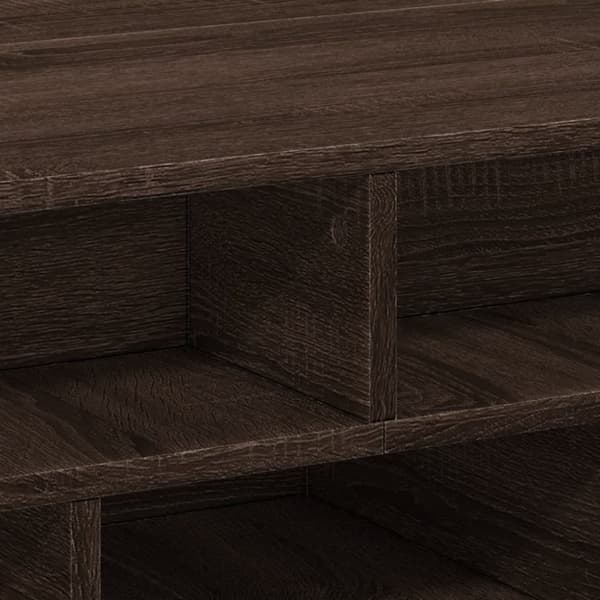 vidaXL Soffbord brun ek 70x70x29 cm konstruerat trä