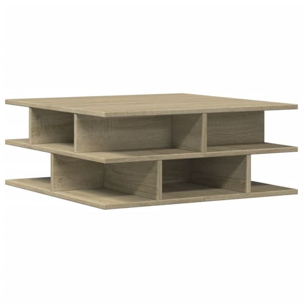 vidaXL sofabord 70x70x29 cm konstrueret træ sonoma-eg