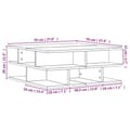 Miniatyrbillede 9 af 10: vidaXL sofabord 70x70x29 cm konstrueret træ sonoma-eg