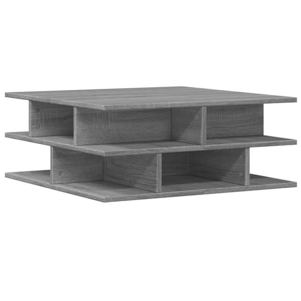 vidaXL sofabord 70x70x29 cm konstrueret træ grå sonoma-eg