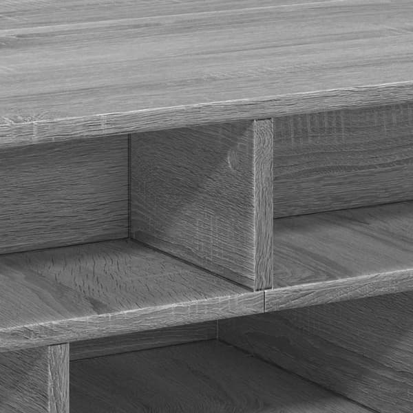 vidaXL sofabord 70x70x29 cm konstrueret træ grå sonoma-eg