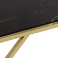 Miniatyrbild 5 av 9: vidaXL Soffbord guld rostfritt stål och härdat glas