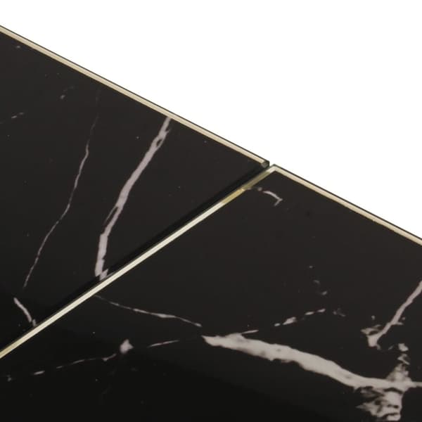 vidaXL Soffbord guld rostfritt stål och härdat glas