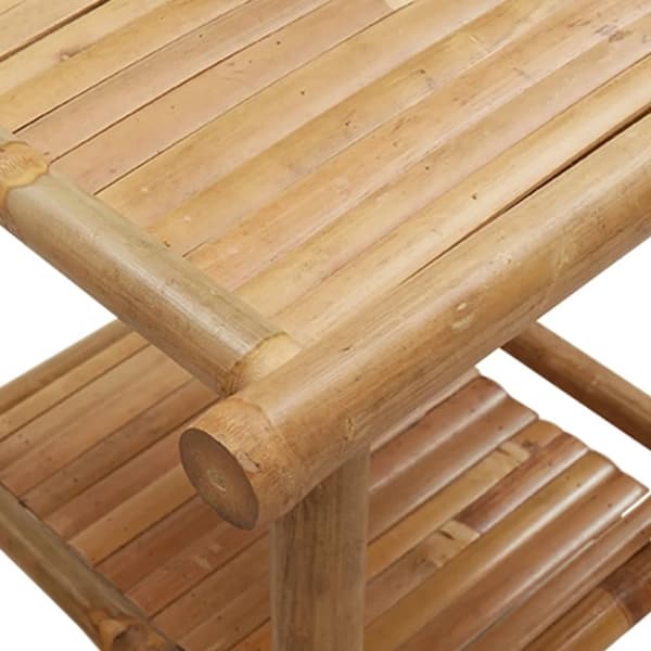 vidaXL Sohvapöytä 45x45x45 cm bambu