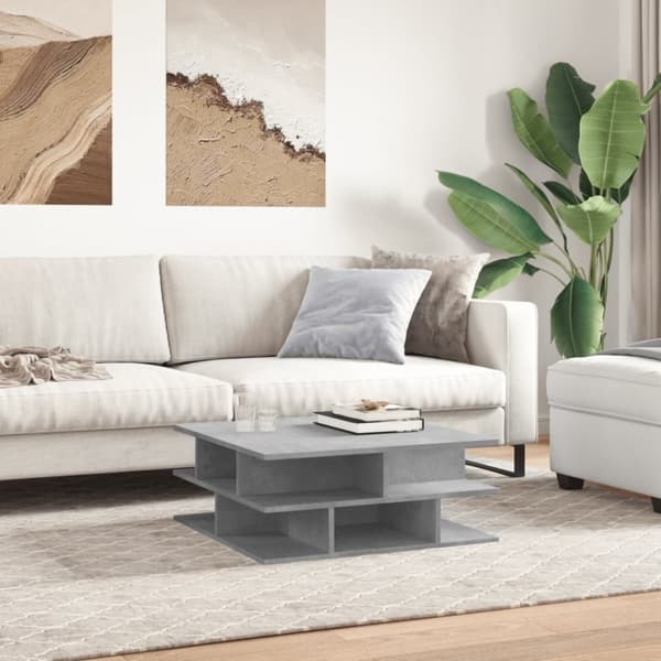 vidaXL sofabord 70x70x29 cm konstrueret træ betongrå