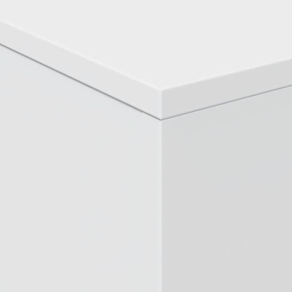 vidaXL Soffbord med LED vit 50x50x40 cm