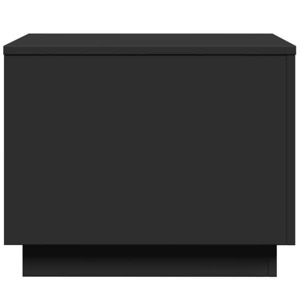 vidaXL sofabord med LED-lys 50x50x40 cm sort