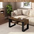 Miniatyrbillede 2 af 6: Rootz Modern sofabord - Moderne centerbord - Stilfulde stuemøbler - Holdbart, vandtæt, ridsefast - Rigelig opbevaring - Nem montering - 90 cm x 45 cm